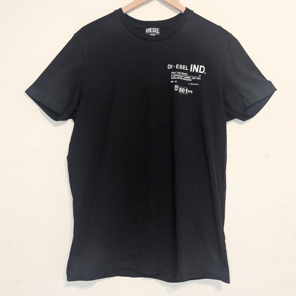 Diesel Short Sleeve Black t-shirt Size XL MEN EUC